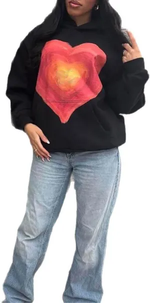 Y2K Hoodie Women Teens Star Graphic Pullover Hoodies Vintage Oversized Sweatshirt Preppy Jacket Streetwear