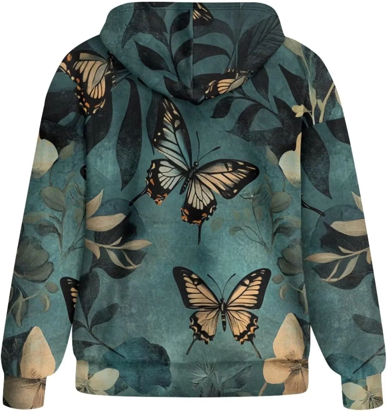 Zip Up Hoodie Fall Sweatshirts for Women Oversized Jacket Fall Clothes for Women 2024